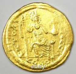 Byzantine Justin II AV Solidus Gold Coin 565-578 AD Good VF / XF Rare