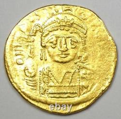 Byzantine Justin II AV Solidus Gold Coin 565-578 AD Good VF / XF Rare