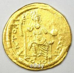 Byzantine Justin II AV Solidus Gold Coin 565-578 AD Good VF / XF Rare