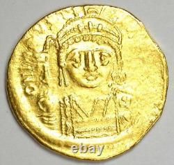 Byzantine Justin II AV Solidus Gold Coin 565-578 AD Good VF / XF Rare