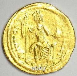 Byzantine Justin II AV Solidus Gold Coin 565-578 AD Good VF / XF Rare