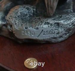 CHILMARK DOG SOLDIER Fine Pewter- #2340/2500- Gold Coin Signed Don Polland