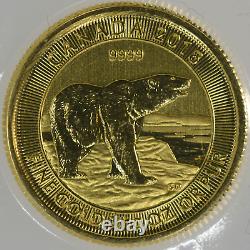Canada 1/10 oz Gold 2018 Polar Bear. 9999 Fine SEALED in Original Mint Plastic