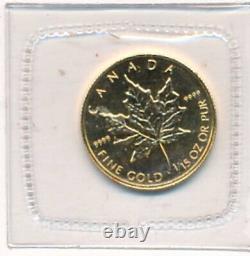 Canada, 1/15 Oz Fine Gold, Gold Maple Leaf, 1994, $2, Pure Gold Coin