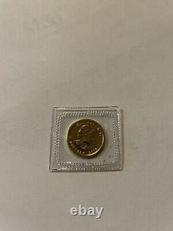 Canada 1 tenth ounce fine gold. 9999 Elizabeth 5 dollars. Proof 2013