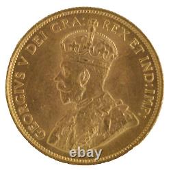 Canada 1912 Ruler King George V. 900 Fine 10 Dollar Gold Coin Round KM# 27