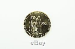 Canada 1976 Montreal Olympics Commemorative $100 Gold Coin KM 115 1/4 Ounce Fine