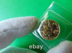 Canada 1999 Ten Dollar Gold Coin 9999 Fine 1/4 Ozt Original Sealed Rare
