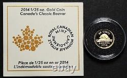 Canada 2014 Classic Beaver Fine Gold 50 Cents #18834