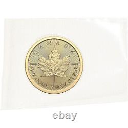 Canada Gold Maple Leaf 1/4 oz $10 BU. 9999 Fine Random Date Mint Sealed Plastic