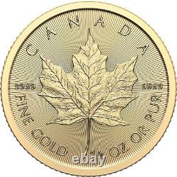 Canada Gold Maple Leaf 1/4 oz $10 BU. 9999 Fine Random Date Mint Sealed Plastic