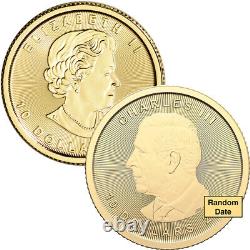 Canada Gold Maple Leaf 1/4 oz $10 BU. 9999 Fine Random Date Mint Sealed Plastic