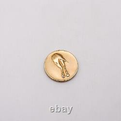 Cartier 1970 Head Or Tail Horse Coin In Solid 14Kt Yellow Gold