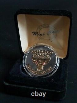 Chicago Bulls Highland Mint Coin 999 Fine Silver Gold Ruby NBA Champs 1997 1479