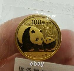 China 2011 100 Yuan 1/4 Oz 999 Gold Panda Bullion Coin Pure Fine 24K Round