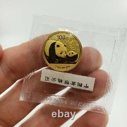 China 2011 100 Yuan 1/4 Oz 999 Gold Panda Bullion Coin Pure Fine 24K Round