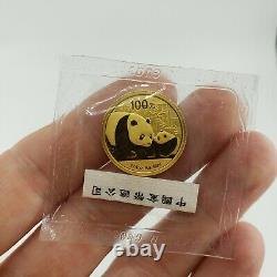 China 2011 100 Yuan 1/4 Oz 999 Gold Panda Bullion Coin Pure Fine 24K Round