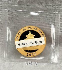 China 2015 500 Yuan 1 Ounce Panda. 999 Fine GOLD Coin! Sealed