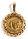 China 5 Yuan 1983 Panda 1/20 Oz. 999 Fine Gold Coin With 14k Gold Bezel Pendant