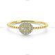 Coin Band Fine Anniversary Engagement Diamond Ring 14k Yellow Gold Diamond