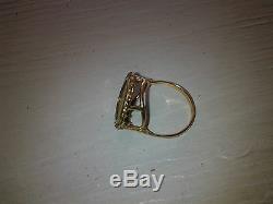 Coin Ring 14kt Ladys Solid Gold(22kt Dos Pesos 1945)