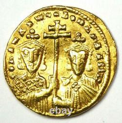 Constantine VII with Romanus II AV Solidus Gold Coin 913-959 AD VF (Very Fine)