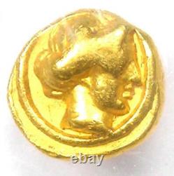 Cyrenaica Cyrene AV 1/10 Stater Gold Coin 331-313 BC Certified NGC Fine