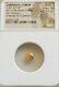 Cyrenaica Cyrene Carneius Head 1/10th Stater Ngc Choice Fine Ancient Gold Coin