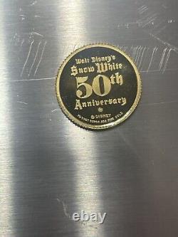 Disney Snow White 50th Anniversary Gold Coin 1987 Dopey 1/10 Oz 999 Fine