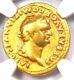 Domitian Gold Av Aureus Roman Ancient Coin 81-96 Ad Certified Ngc Fine