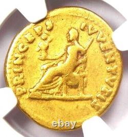 Domitian Gold AV Aureus Roman Ancient Coin 81-96 AD Certified NGC Fine