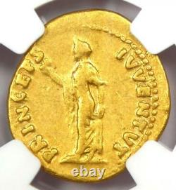 Domitian Gold AV Aureus Roman Coin 81-96 AD Certified NGC Choice Fine Rare
