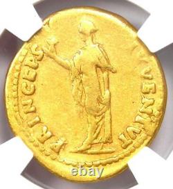Domitian Gold AV Aureus Roman Coin 81-96 AD NGC Choice Fine 5/5 Strike