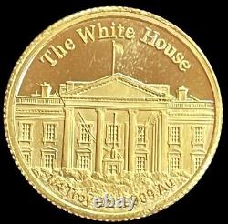 Donald J. Trump USA 45th President 1/4 Oz Gold. 9999 Fine Round