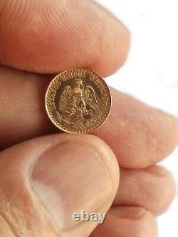 Dos Pesos Gold, 2 Pesos Gold Coin, Mexican Gold Coin, Dos Peso Fine Gold Mexican
