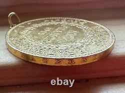 ESTATE 1912 COIN France Gold 100 Francs Lucky Angel Pendant 33 GRAMS