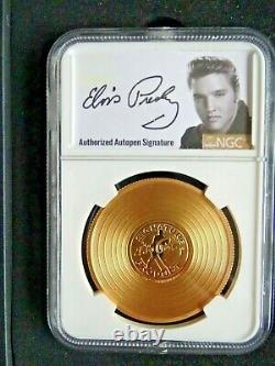 Elvis Presley 2018 Silver/Gold Medallion, coin 1 Troy ounce. 9999 Fine Silver