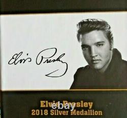 Elvis Presley 2018 Silver/Gold Medallion, coin 1 Troy ounce. 9999 Fine Silver