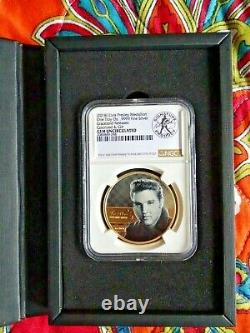 Elvis Presley 2018 Silver/Gold Medallion, coin 1 Troy ounce. 9999 Fine Silver