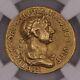 Emperor Trajan Ancient Roman Av Gold Aureus Coin, Ngc Vf (very Fine), 5/5 Strike