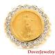 Estate 0.70cts Diamond 10k-22k Gold American Eagle Coin Ring 16.8 Grams Nr