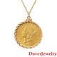 Estate 14k Yellow Gold 22k Us 1898 Gold Coin Pendant 42.3 Grams Nr