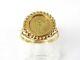 Estate 14k Yellow Gold American Eagle Miniature Gold Coin Ring 2.3g