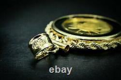 Estate 14k Yellow Gold Liberty $10 1/25oz Fine Gold Coin Pendant 5.1g i6388