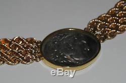 Estate Ancient Coin Gold Necklace Vintage 153 Grams