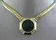 Estate Large. 26ct Diamond 18kt White & Yellow Gold Octagon Roman Coin Necklace