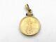 Estate Us 1987 American Eagle $5 Five Dollar Fine Gold Coin Pendant 4g I3071