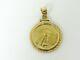 Estate Us 1998 American Eagle $5 Five Dollar Fine Gold Coin Pendant 5.2g I5018