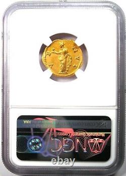 Faustina Junior AV Aureus Gold Coin 147-175 AD Certified NGC Choice Fine