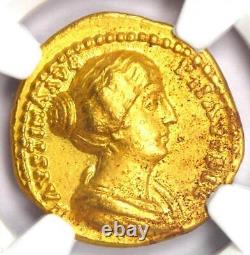 Faustina Junior AV Aureus Gold Coin 147-175 AD NGC XF (EF) 5/5 Strike